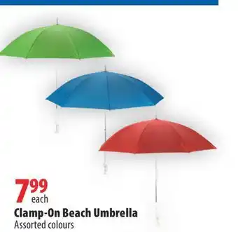 London Drugs Clamp-on beach umbrella offer
