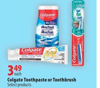 London Drugs Colgate toothpaste or toothbrush offer