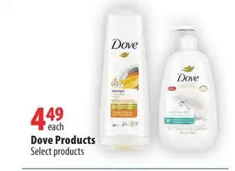 London Drugs Dove products offer