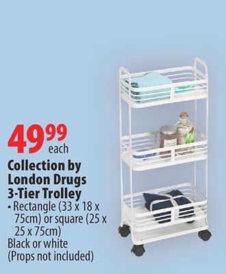 London Drugs Collection by london drugs 3-tier trolley offer
