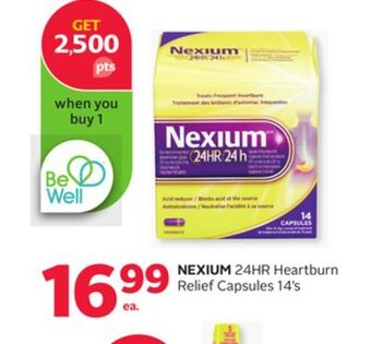 Rexall Nexium 24hr heartburn relief capsules offer