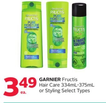 Rexall Garnier fructis hair care 334ml-375ml or styling offer
