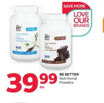 Rexall Be better nutritional powders offer