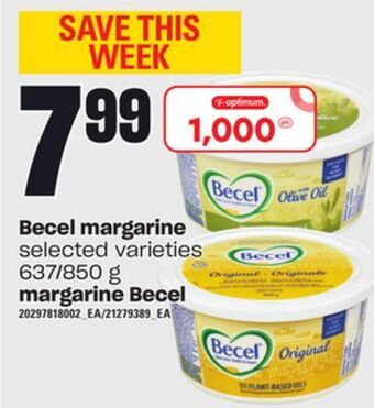 Independent City Market Margarine becel, 637/850 g offer