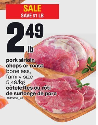 Independent City Market Côtelettes ou rôti de surlonge de porc offer