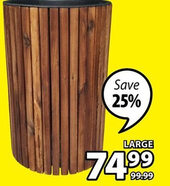 JYSK Myrhauk wooden planter offer