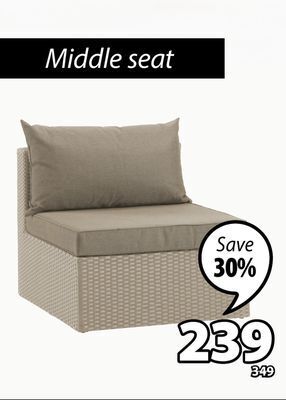 JYSK Bastrup middle seat offer