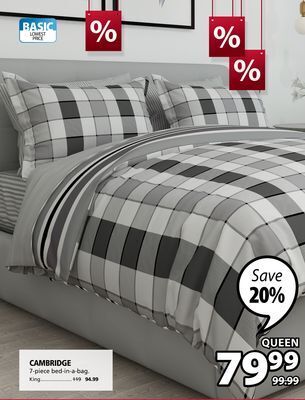 JYSK Cambridge 7-piece bed-in-a-bag offer