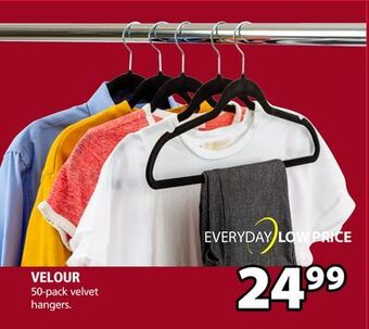 JYSK Velour 50-pack velvet hangers offer