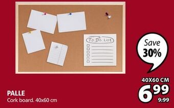 JYSK Palle cork board offer