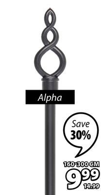 JYSK Alpha curtain rods offer