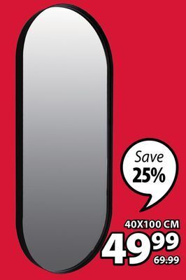 JYSK Marius round metal frame wall mirror offer