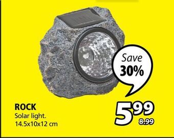 JYSK Rock solar light offer