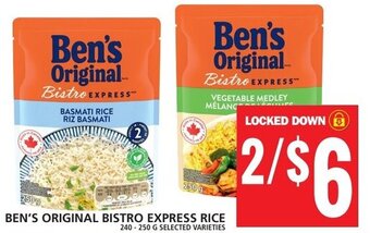 Food Basics BEN'S ORIGINAL BISTRO EXPRESS RICE 240 - 250 g offer