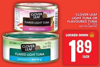 Food Basics CLOVER LEAF LIGHT TUNA OR FLAVOURED TUNA 85 - 170 g offer