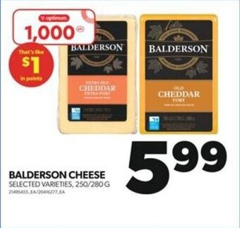 Real Canadian Superstore BALDERSON CHEESE, 250 / 280 g offer