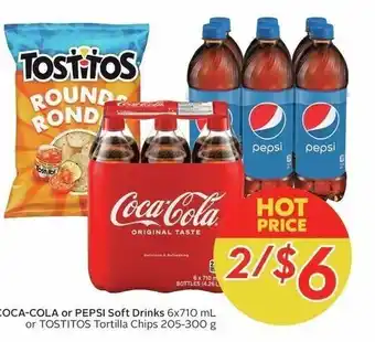 Sobeys Coca-cola soft drinks 6 x 710ml offer