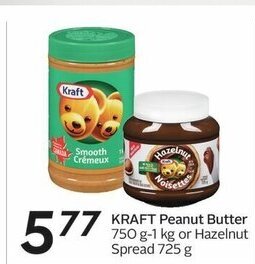 Sobeys KRAFT Peanut Butter 750 g-1 kg offer
