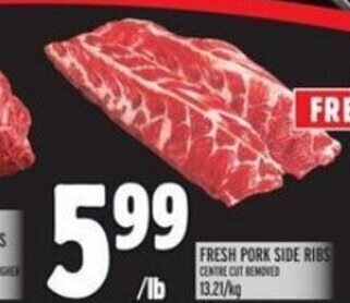Metro FRESH PORK SIDE RIBS offer