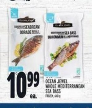 Metro OCEAN JEWEL WHOLE MEDITERRANEAN SEA BASS offer