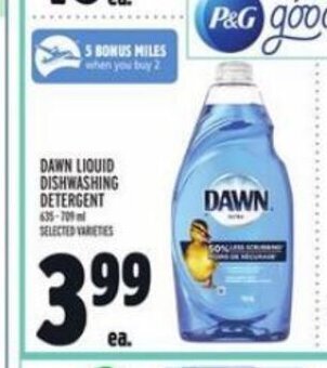 Metro DAWN LIQUID DISHWASHING DETERGENT SELECTED VARIETIES offer