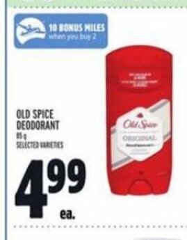 Metro Old spice deodorant offer