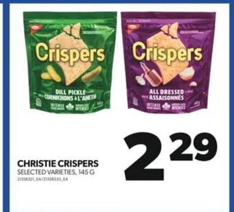 Real Canadian Superstore CHRISTIE CRISPERS SELECTED VARIETIES, 145 G offer