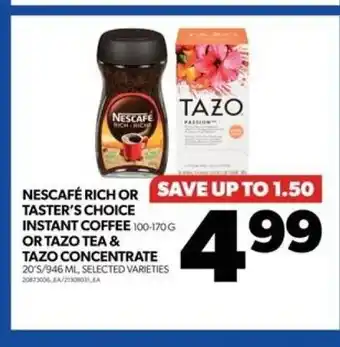 Real Canadian Superstore NESCAFÉ RICH Instant coffee 100-170g offer