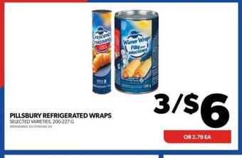 Real Canadian Superstore PILLSBURY REFRIGERATED WRAPS SELECTED VARIETIES, 200-227 G offer