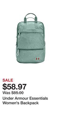 Sport Chek Under armour essentials women's backpack offer