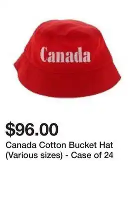 Dollarama Canada cotton bucket hat (various sizes) - case of 24 offer