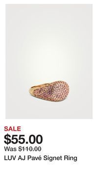 Holt Renfrew Luv aj pavé signet ring offer