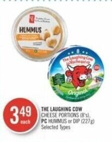 Shoppers Drug Mart THE LAUGHING COW PC HUMMUS or DIP offer