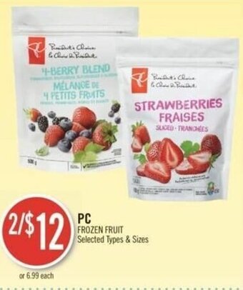 Shoppers Drug Mart PC FROZEN FRUIT offer