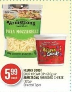 Shoppers Drug Mart HELUVA GOOD! or ARMSTRONG SHREDDED CHEESE offer