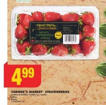 No Frills FARMER'S MARKET STRAWBERRIES offer