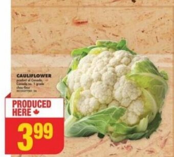 No Frills CAULIFLOWER offer