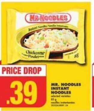 No Frills MR. NOODLES INSTANT NOODLES offer