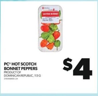 Real Canadian Superstore PC HOT SCOTCH BONNET PEPPERS offer