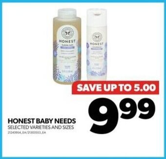 Real Canadian Superstore HONEST BABY NEEDS offer