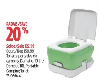 Canadian Tire Toilette portative de camping Dometic, 10 L offer