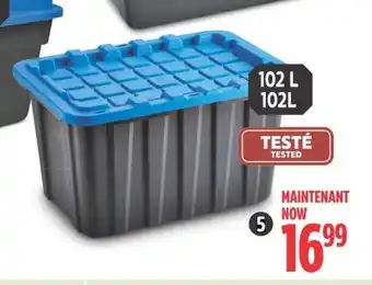 Canadian Tire Bac de rangement offer