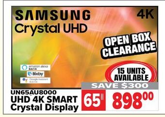 2001 Audio Video Samsung 65 uhd 4k smart crystal display offer
