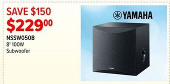 2001 Audio Video Yamaha 8|| 100w subwoofer offer