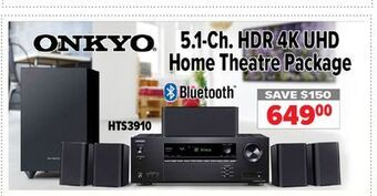 2001 Audio Video Onkyo 5.1-ch. hdr 4k uhd home theatre package offer