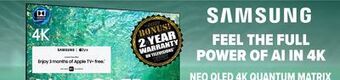 2001 Audio Video Samsung neo qled 4k quantum matrix offer