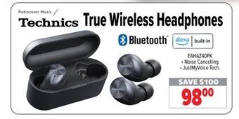 2001 Audio Video Technics true wireless headphones offer