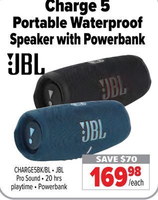 2001 Audio Video Jbl charge 5 portable waterproof offer