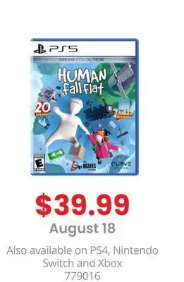 GameStop Human fall flat dream collection by curve games ps5 offer