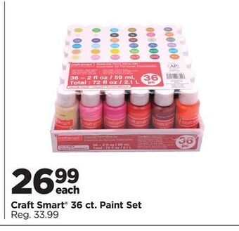 Michaels Craft smart 36 ct. paint set offer